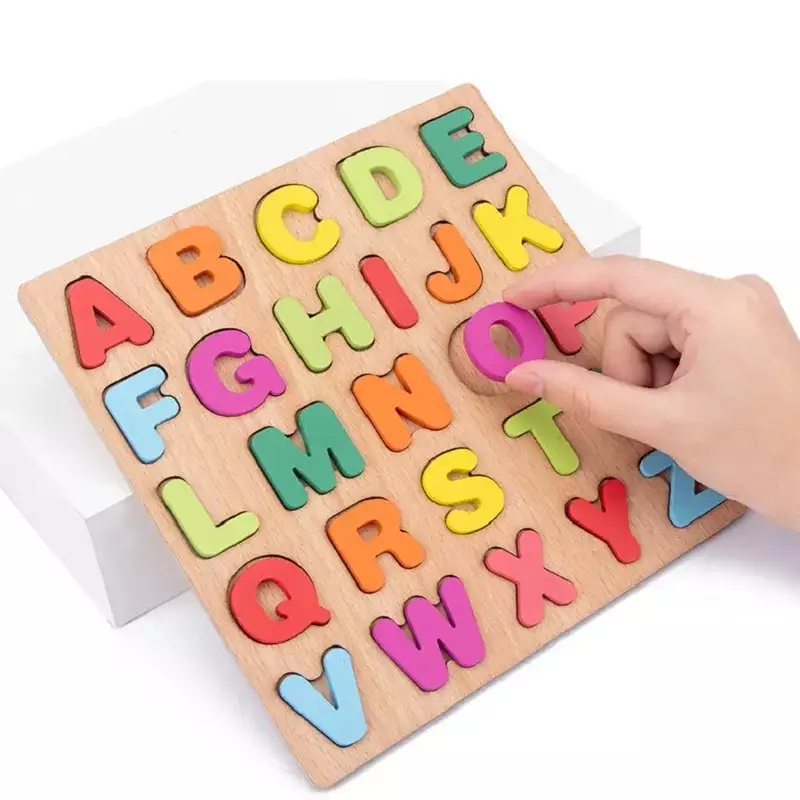 Planche en bois montessori en alphabet