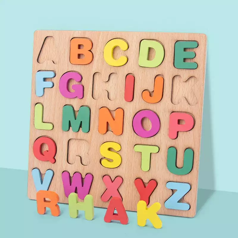 Planche en bois montessori en alphabet